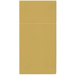 Premium Airlaid Besteckhüllen, goldfarben, 40 x 40 cm, 25 Stück