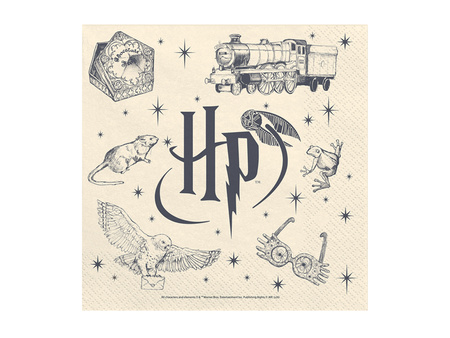 Servietten 3‑lagig „Harry Potter“, 33 × 33 cm, 20 Stk.