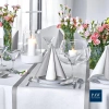 Premium Airlaid-Servietten, silberfarben, 1/4, 40 x 40 cm, 50 Stück