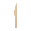 Wachsbehandelte Holzmesser, 16,5 cm, 100 Stück