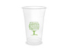 PLA-Becher „Green Tree“, 570 ml, Durchmesser 96 mm, 50 Stück