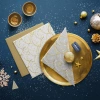 Premium-Airlaid-Servietten, „Festive Garland“, 1/4, 40 x 40 cm, 50 Stück