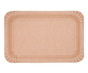 Kraftpapier-Tablett 13 x 20 cm, 100 Stück