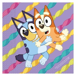 Zweilagige Servietten „Bluey“, 33 x 33 cm, 20 Stück