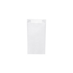 Weiße Papiertüte für Frühstücksbrötchen, 1,0 kg, 12+5 x 24 cm, 1000 Stück