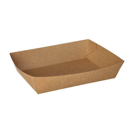 Tiefe, fettbeständige Papierschale, 16 x 11 x 4 cm, 50 Stück