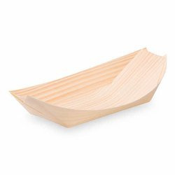 Holzschale „Boot“ 16,5 x 8,5 cm, 100 Stück