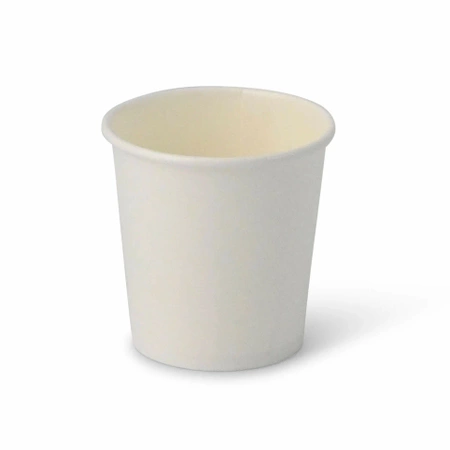 Weißer Papierbecher, Dispersionsbeschichtung, 120 ml, Durchmesser 62 mm, 50 Stück