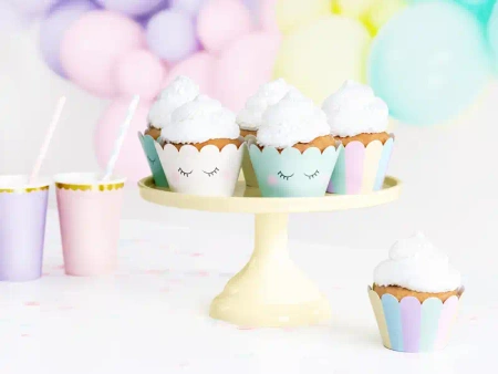 Bunte Muffinförmchen, Durchmesser 50 mm, Höhe 30 mm, 100 Stück