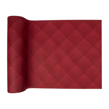 PREMIUM-Papiertischläufer auf Rolle, burgunderrot, „Rhombus“, 40 cm x 24 m, 1 Stück