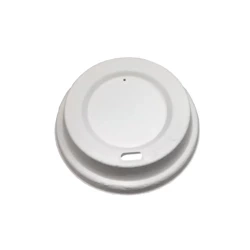 Deckel aus Zuckerrohr für Becher, Durchmesser 90 mm, 50 Stück