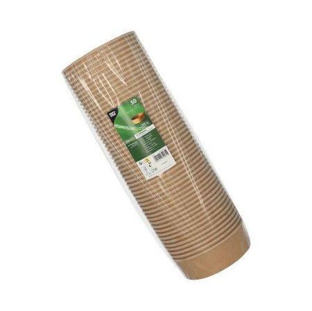 Runder Papierbehälter, 500 ml, Durchmesser 150 mm, Höhe 4,6 cm, 50 Stück