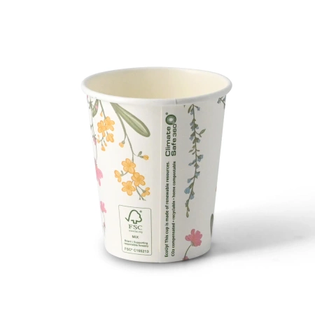 Papierbecher „Spring“, 250 ml, Durchmesser 80 mm, 50 Stück
