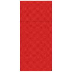 Softpoint-Besteckhüllen, geprägt, rot, 38 x 32 cm, 50 Stück