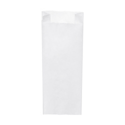 Weiße Papiertüte, 3,0 kg, 15+7 x 42 cm, 1000 Stück
