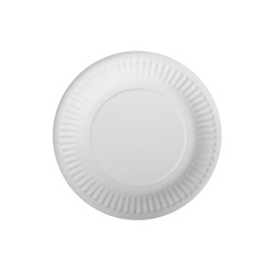 Weißer runder Pappteller, 15 cm, 100 Stück