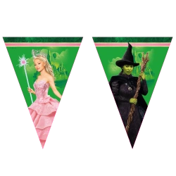 Papierflaggen-Girlande „Wicked“, 2,3 m, 1 Stück