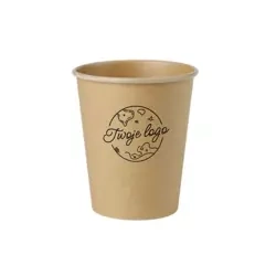 Kraftpapierbecher, Dispersionsbeschichtung, 250 ml, Durchmesser 80 mm, EIGENER AUFDRUCK, 2000 Stück