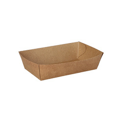 Tiefe, fettbeständige Papierschale, 12 x 7 x 3,5 cm, 50 Stück