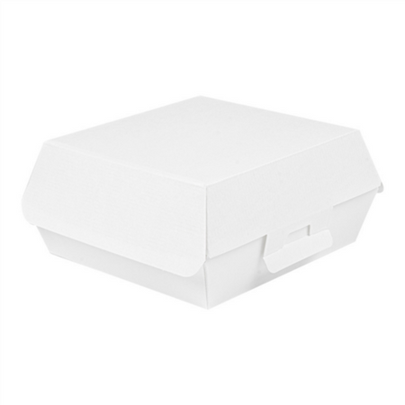 Thermobox für Burger, Weiß, Größe „XL“, 17,6 x 16,8 x 7,8 cm, 50 Stück
