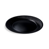 Runder Pappteller, schwarz, Durchmesser 23 cm, 10 Stück