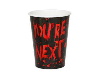 Papierbecher „You're Next – Halloween“, 220 ml, 6 Stk.