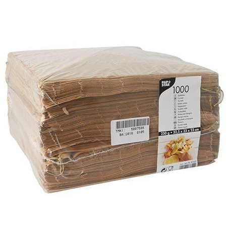 Papiertüten (Kraftpapier-Tüten) 23 x 23 x 32,5 cm, 250 g, 1000 Stück