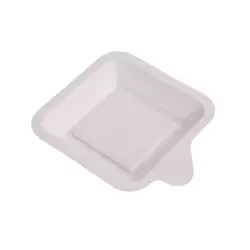 Teller aus Zuckerrohr, 13,3 x 11,3 cm, 50 Stück