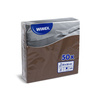 Zweilagige Servietten, braun, 1/4, 33 x 33 cm, 50 Stück