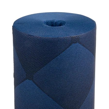 PREMIUM-Papiertischläufer auf Rolle, dunkelblau, „Rhombus“, 40 cm x 24 m, 1 Stück