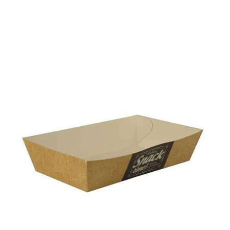 Tiefe Papierschale „Good Food“, 15,5 x 8,5 x 3,8 cm, 50 Stück