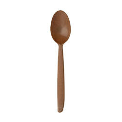 Löffel aus Holzfasern „REUSE“ WPC, dunkelbraun, 18,5 cm, 50 Stück
