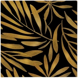 Premium-Airlaid-Servietten, „Golden Leaves“, 1/4, 40 x 40 cm, 50 Stück