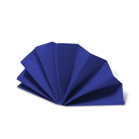 DekoStar-Servietten, blau, 38 x 38 cm, 50 Stück