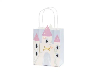 Geschenkpapiertüte „Schloss“, 14 × 8 × 20 cm, 1 Stk.