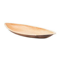 Schale aus Palmblättern „Kajak“, 30 x 13 x 2,5 cm, 25 Stück