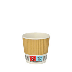 Wellpappe-Pappbecher, 100 ml, Durchmesser 60 mm, 25 Stück