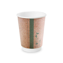 Doppelwandiger Kraftpapierbecher, 350 ml, Durchmesser 90 mm, 25 Stück
