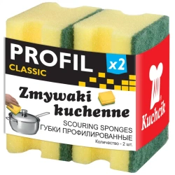Kuchcik Profil Geschirrspülschwämme, 2 Stück