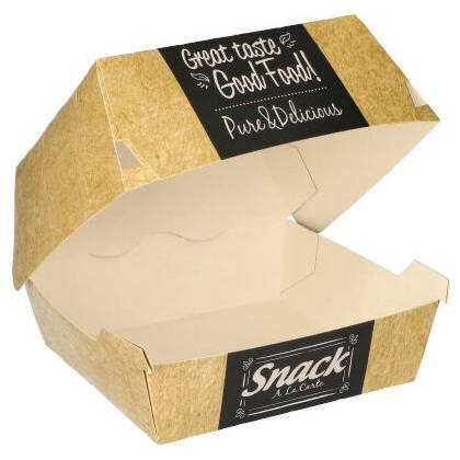 Good Food Burger-Schachtel 11,5 x 11 x 7 cm, 50 Stück