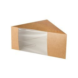 Papierverpackung für Sandwiches, 12,3 x 12,3 x 8,2 cm, 50 Stück