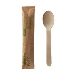 Einzeln verpackte Holzlöffel, 16 cm, 50 Stück