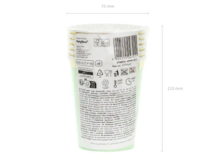 Papierbecher „Fußball“ 200 ml, 8 Stück