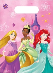 Plastiktüten „Disney‑Prinzessinnen“ 17 x 23 cm, 6 Stück