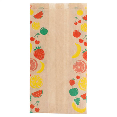 Papiertüte für Obst, 1,0 kg, 14+9 x 26 cm, 500 Stück
