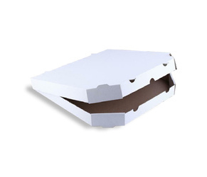 Pizzakarton, abgeschrägte Ecken, weiß, 32 x 32 x 3,5 cm, 100 Stück