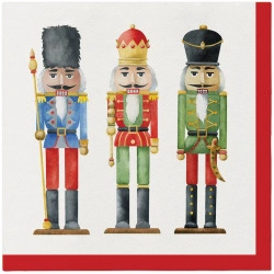 Premium-Airlaid-Servietten, „Nutcracker's Soldiers“, 1/4, 40 x 40 cm, 12 Stück