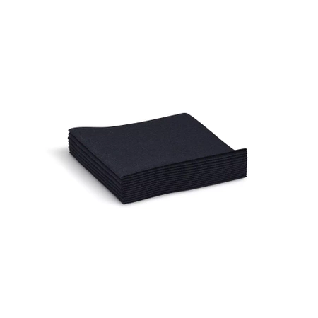 PREMIUM Airlaid-Servietten, schwarz, 20 x 20 cm + Spender, 100 Stück