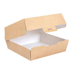 Thermobox für Burger, Größe „XL“, 17,6 x 16,8 x 7,8 cm, 50 Stück