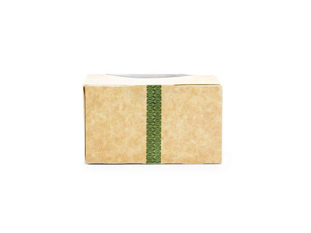 Bloomer-Schachtel mit Sichtfenster, PLA, 12,5 x 7,5 x 7,5 cm, 50 Stück